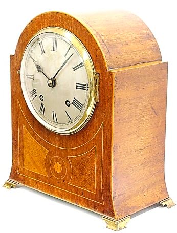 □アンティーク置時計修理 ＥＭＰＩＲＥ（英国）８日巻き 振り子時計