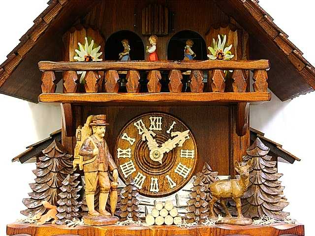鳩時計（すばらしい木彫の逸品） 関様の 鳩時計修理・はと時計修理・ハト時計修理（鳩時計の修理）