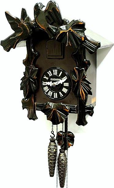 □ＣＵＫＣＯＯ（ミケンの鳩時計）電動ゼンマイ巻上げ式振り子時計