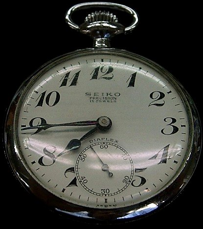 □アンティーク懐中時計修理（昭３７ １０７９ 国鉄） SEIKOSHA 
