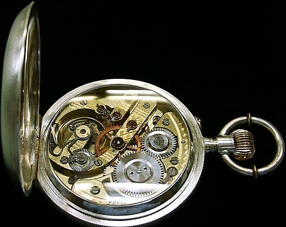 □懐中時計の修理 Ｆ.ＲＥＴＺ（レッツ商会）桑田様/銀製（０.８００）